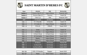 ⚪⚫ Programme du week-end des 5 et 6 février