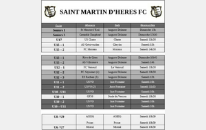 ⚪⚫ Programme du week-end des 19 et 20 Mars