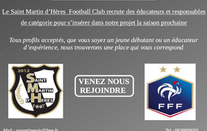 ⚪⚫ Recrutement saison 2022 / 2023