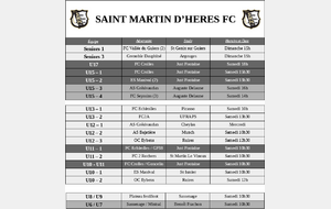 ⚪⚫ Programme du week-end des 7 et 8 Mai