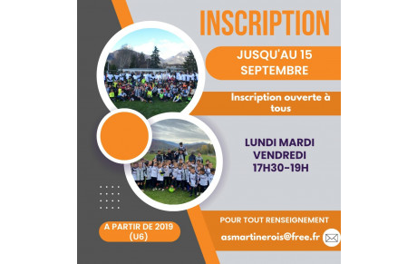 ⚫⚪ PERMANENCES INSCRIPTION ⚠️